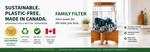 Family Water Filter – Plastic-Free, Long-Lasting Filter Replaces 6 Cartridges